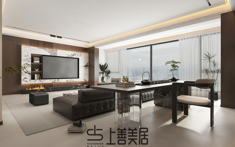 錦繡壹品200平意式輕奢裝修效果圖