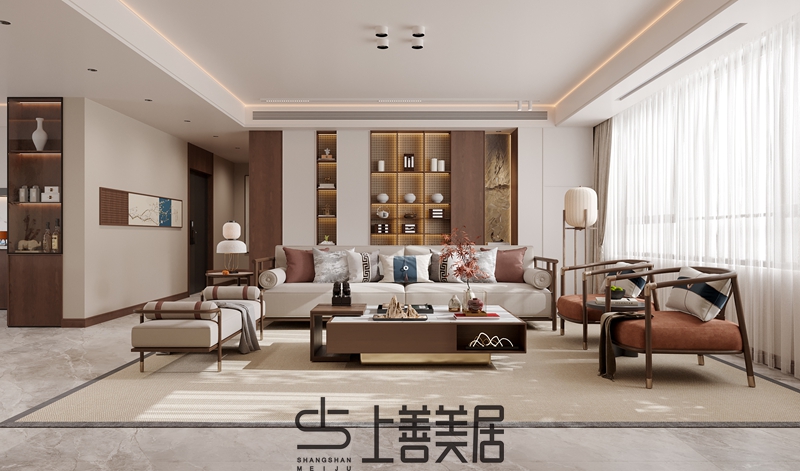 豐瑞苑四室兩廳宋式美學(xué)裝修設(shè)計(jì)