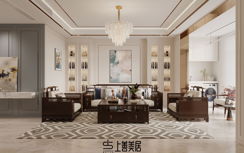 德賢華府160平簡歐風格效果圖