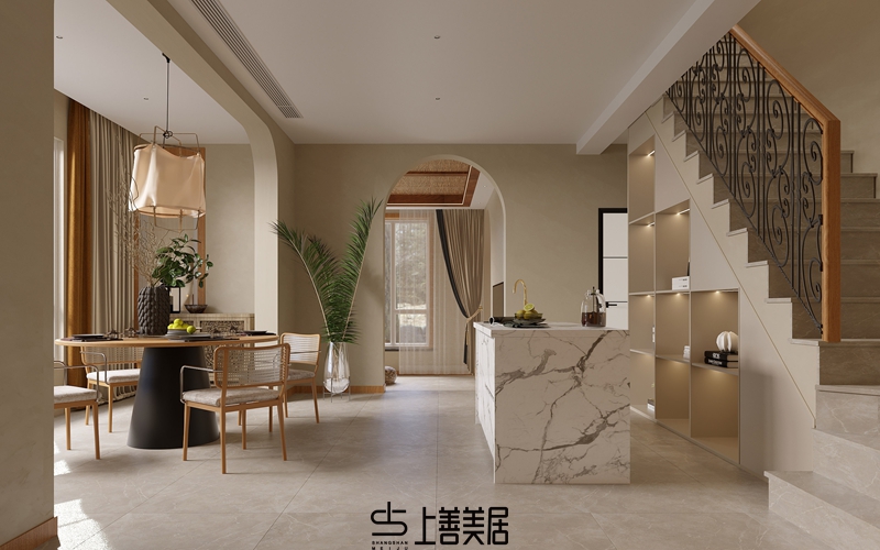 孔雀城350平米田園風(fēng)裝修圖14