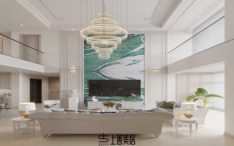 保定康城紫玉府140㎡輕奢裝修案例