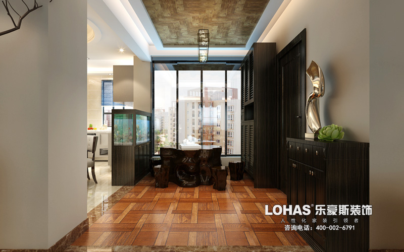 上東花園三室兩廳139㎡現(xiàn)代風格