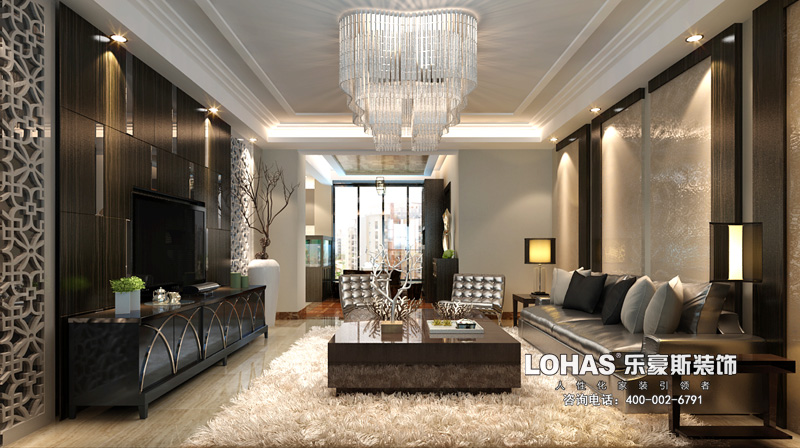 上東花園三室兩廳139㎡現(xiàn)代風格